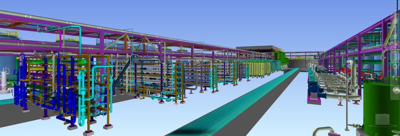Detail engineering – 3D piping rack model